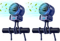 2 Pack Multifunctional Portable Stroller Fan 4 Speed 6600rpm High Speed Usb by AaoLin