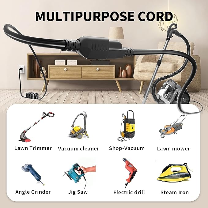 POWGRN 6 FT（2 Pack） 16/3 Black Indoor Outdoor Extension Cord Waterproof - Image 7