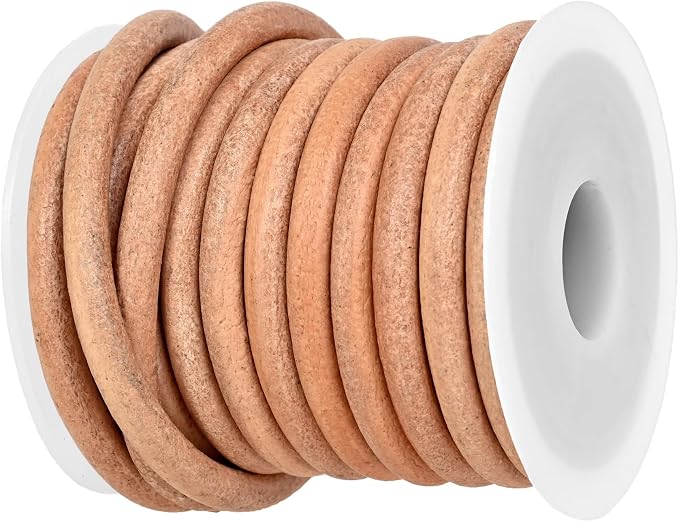 GENIQUE Real/Genuine Round Leather String Cord by GENIQUE