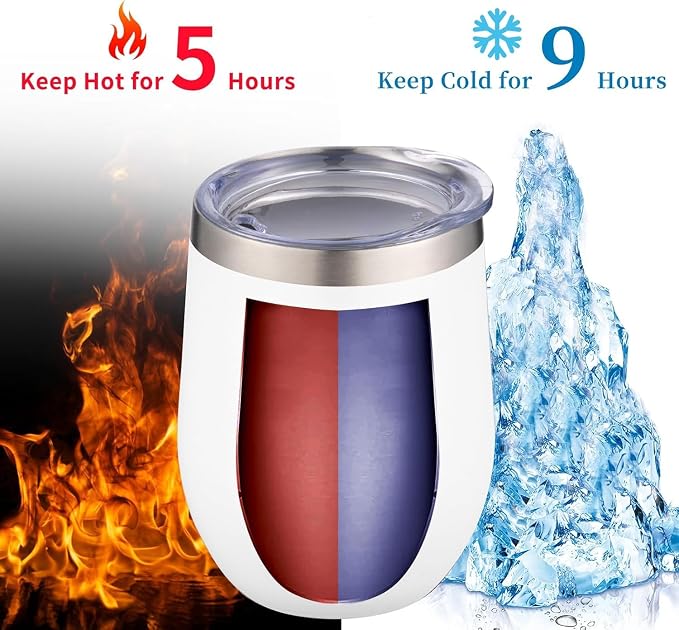 12oz/6 Pack Wine Tumbler Glasses - Image 3