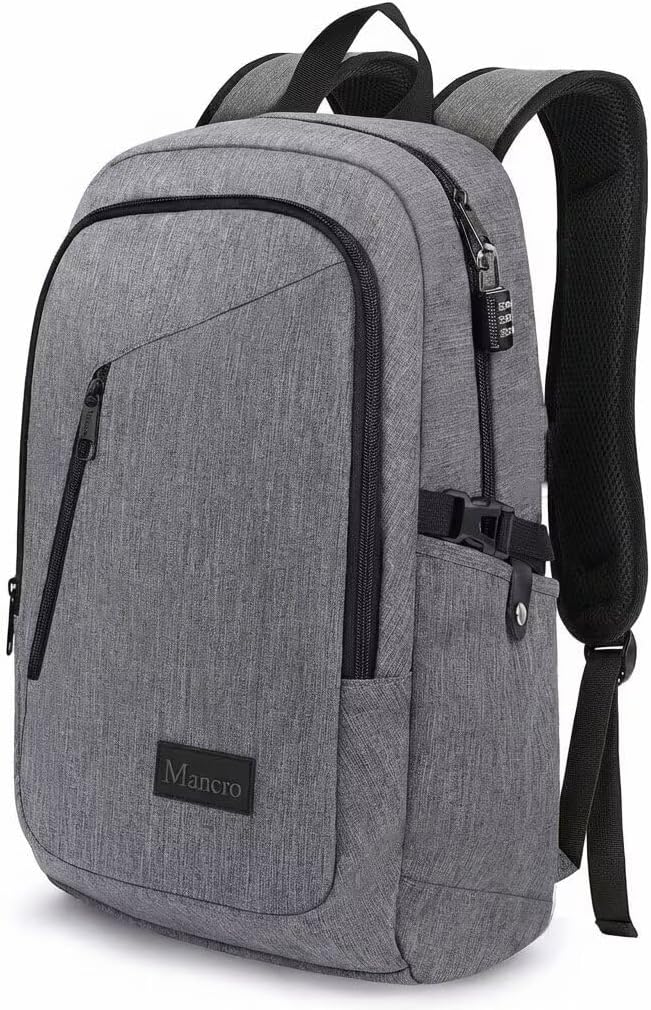 Mancro Laptop Backpack for Travel, Anti-theft Laptop Backpack for Men Business by Mancro