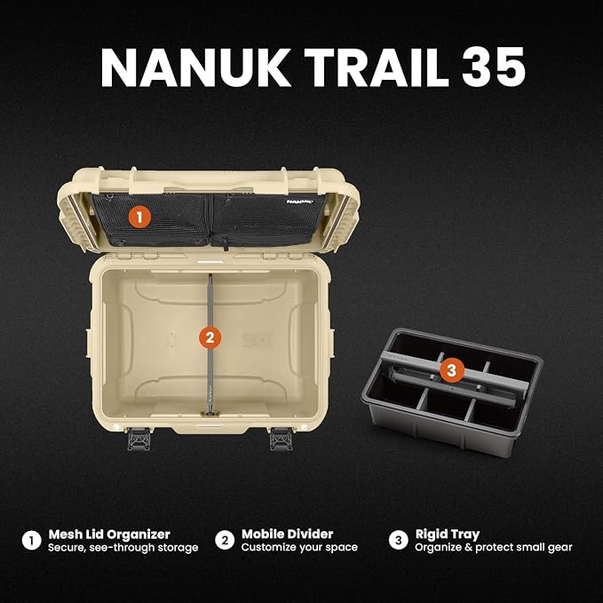 NANUK Trail 35 – 38.8 L Waterproof Gear Case – Modular Cargo Case - Image 2