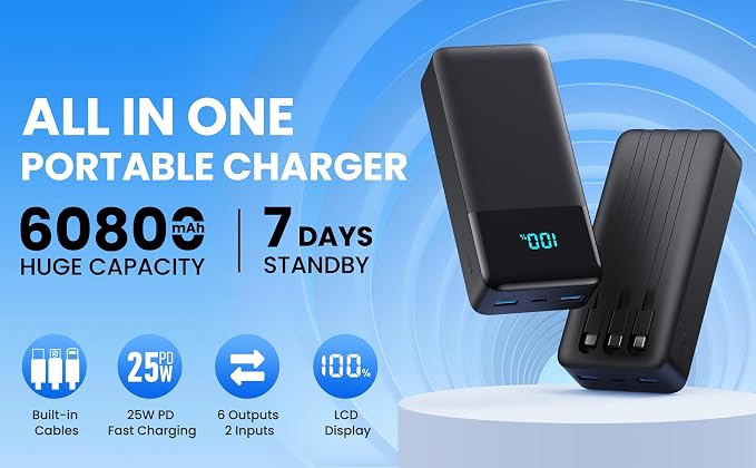 Portable Charger 60800mAh Power Bank - Image 8