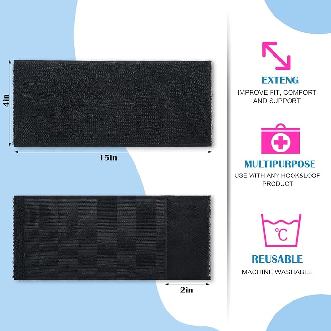 Geiserailie 4 Pcs Extender Strap Reusable Ice Belt Extender Strap Multipurpose - Image 2