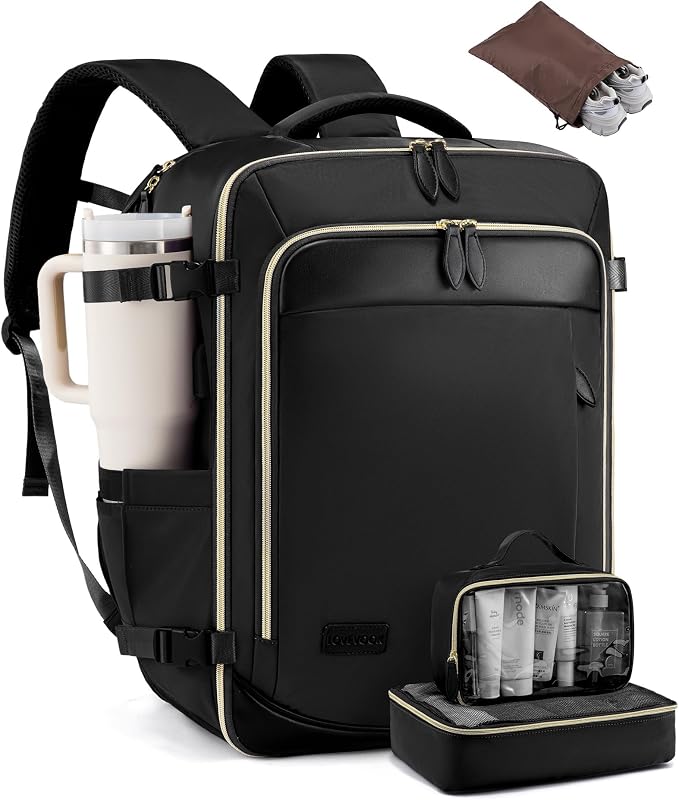 LOVEVOOK 50L Travel Backpack Carry On Airline Approved, Large Backpack by LOVEVOOK