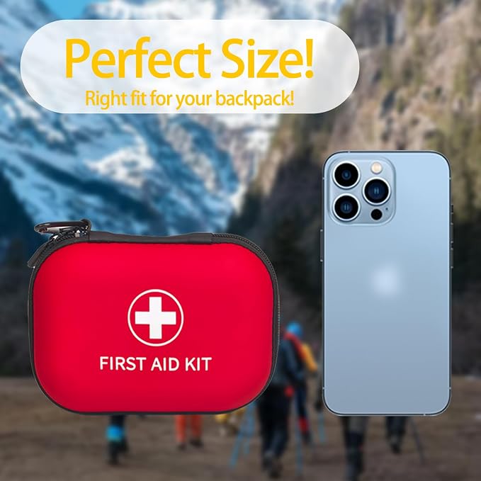 Prelady 138 Pcs Mini First Aid Kit Travel Size, TSA Approved Small First Aid Kit - Image 3