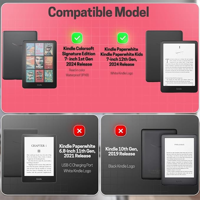TNP Stand Case for Kindle Paperwhite 12th Generation 2024 / Kindle Colorsoft - Image 2