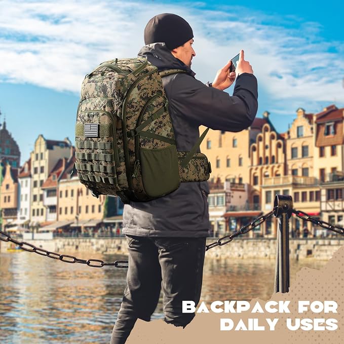 Maelstrom Tactical Backpack for Men, Water Resistant 40L Military Backpack - Image 8