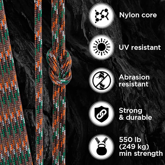 TECEUM Reflective Paracord Rope 1000 – 1000ft/200ft/100ft/50ft – 40+ Colors – - Image 3