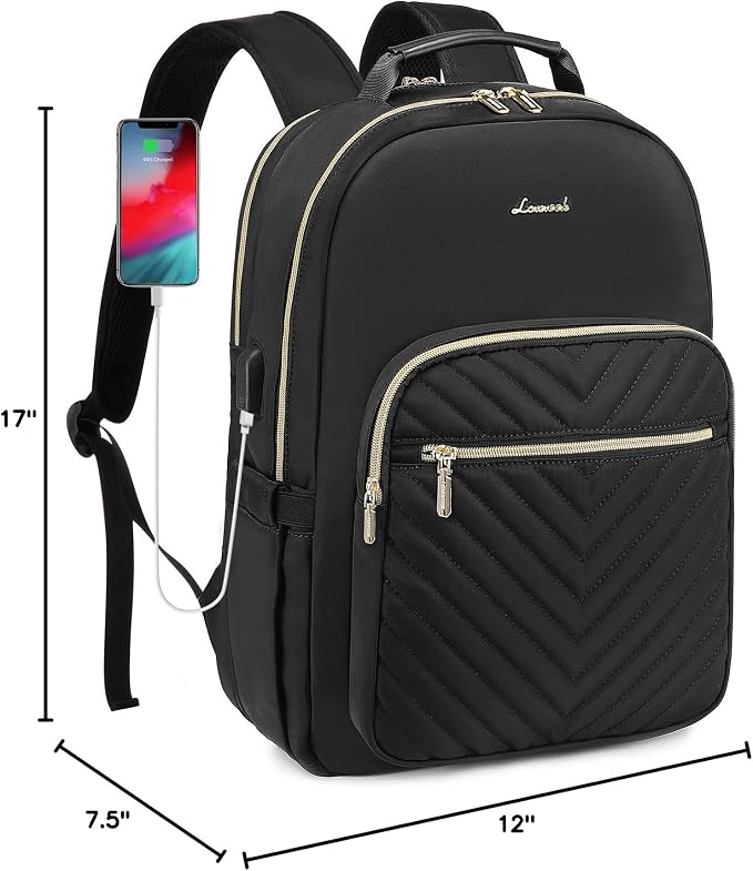 LOVEVOOK Laptop Backpack Purse for Women, Work Travel Computer Bags, College - Image 10