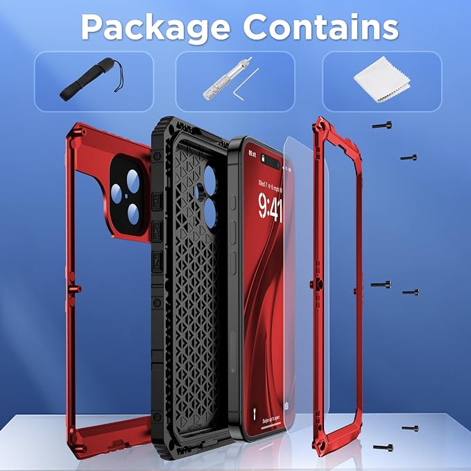 Mitywah Waterproof Case for iPhone 16 Plus, Shockproof Heavy Duty Case - Image 8