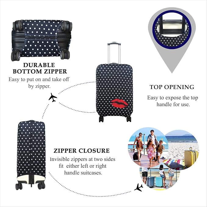 Explore Land Travel Luggage Cover Suitcase Protector Fits 27-30 Inch Case - Image 3
