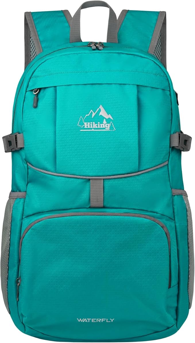 WATERFLY Hiking Packable Daypack Backpack: 35L Ultra Lightweight Day Pack by Waterfly