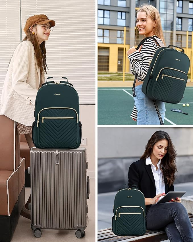 LOVEVOOK Laptop Backpack for Women, Large Capacity Travel Computer Work Bag - Image 6