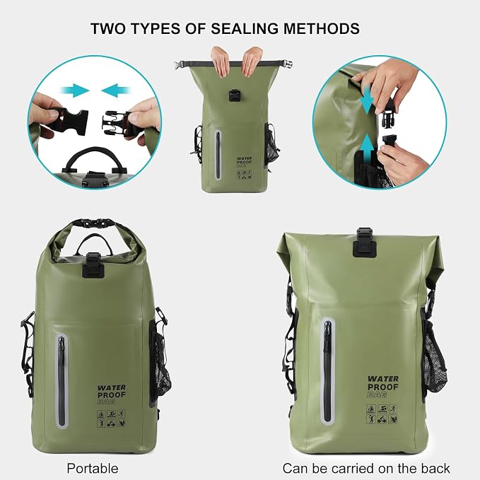 Waterproof Backpack, Waterproof Backpack That Can Float, Suitable - Image 5