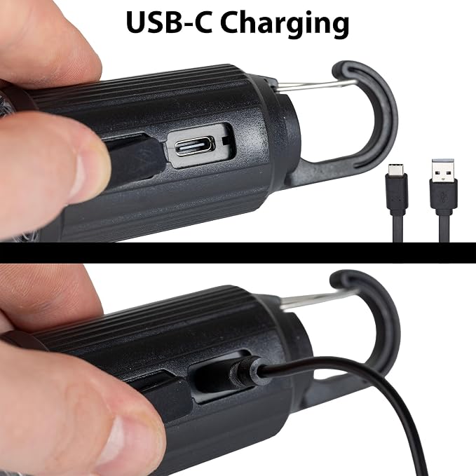 4-Pack Rechargeable Camp Light, Warm White LED Teardrop Bulb, Battery Powered - Image 5