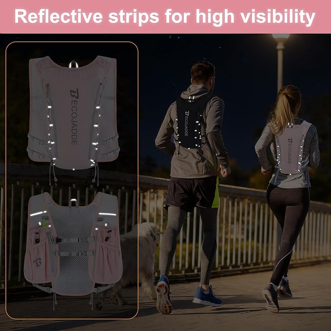 BECOJADDE Running Vest Hydration Backpack - Image 6