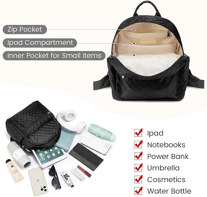 LOVEVOOK Mini Backpack for Women Light Weight Small Waterproof Backpack Purses - Image 3