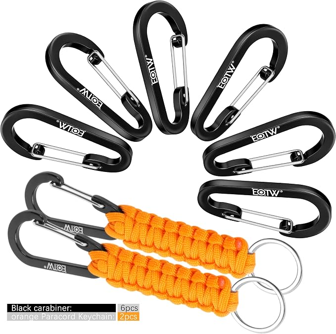 EOTW Paracord Keychain for Men Women Paracord Carabiner Backpack Keychain - Image 6