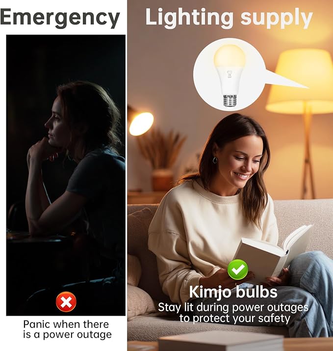 2 Pack Rechargeable Light Bulbs, Battery Operated Light Bulbs - Image 4