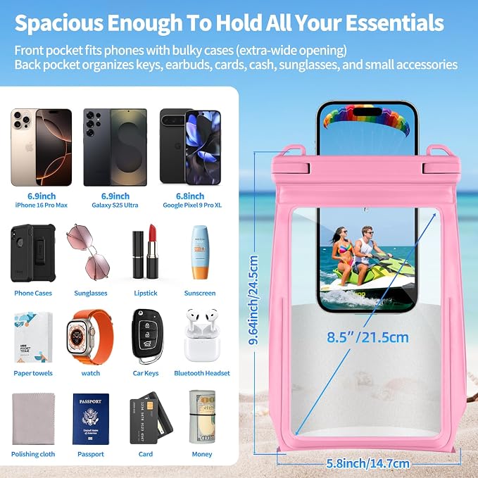 Large Waterproof Phone Pouch Floating, Waterproof Phone Case - Image 3
