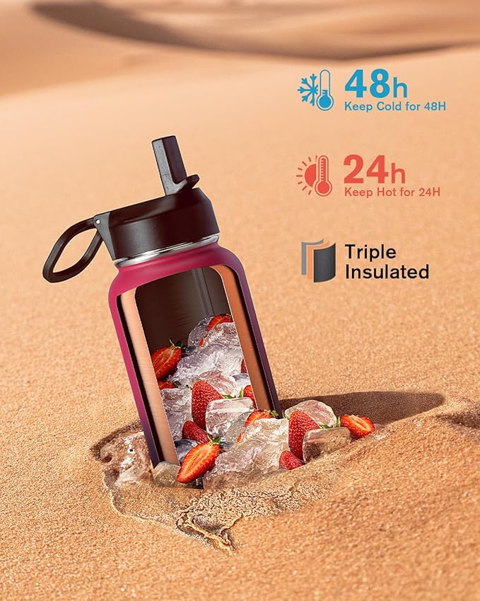Water Bottle 32 oz Insulated - Image 2