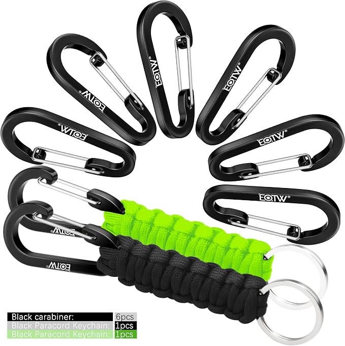EOTW Paracord Keychain for Men Women Paracord Carabiner Backpack Keychain - Image 6