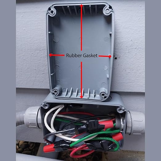 IP66 Weatherproof Electrical Project Boxes in Grey, Nineleaf PVC/ABS Plastic - Image 7