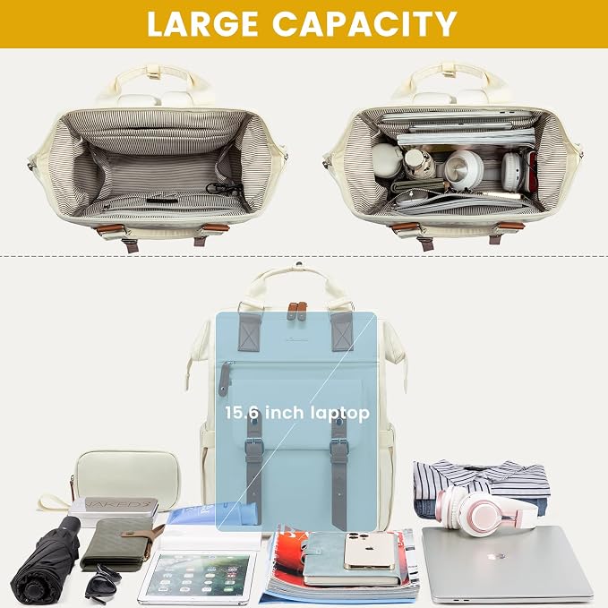 LOVEVOOK Laptop Backpack for Women Work Travel Commuter Backpack Business - Image 3