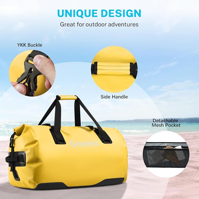 Gonex 40L 60L 80L Extra Large Waterproof Duffle Travel Dry Duffel Bag Heavy - Image 4