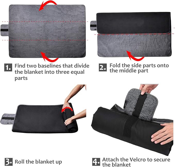 Tirrinia Large Waterproof Outdoor Blanket, Soft Warm Windproof Stadium Blanket - Image 8