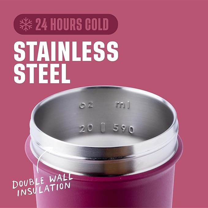 BlenderBottle Sport Sleek Insulated Stainless Steel Shaker Bottle - Image 3