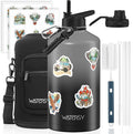 1 Gallon Water Bottle Insulated, BPA Free&Leak Proof, 128oz Stainless Steel by Watersy