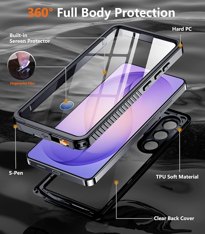 Temdan Designed for Samsung Galaxy S26 Ultra Case Waterproof, Built-in Lens & - Image 4