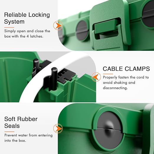 RESTMO 5-Piece Outdoor Waterproof Electrical Box Set – 12.5" x 8.5" x 5" Large - Image 3