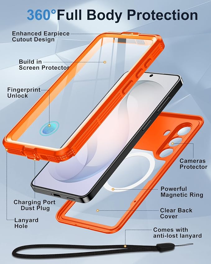 for Samsung Galaxy S26 Waterproof Case, Magnetic Heavy Duty Military Grade - Image 5
