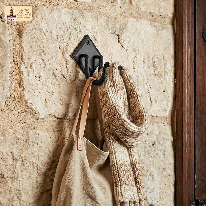 Mystic Colonial Rustic Hand Forged Iron Wall Hook - Image 9