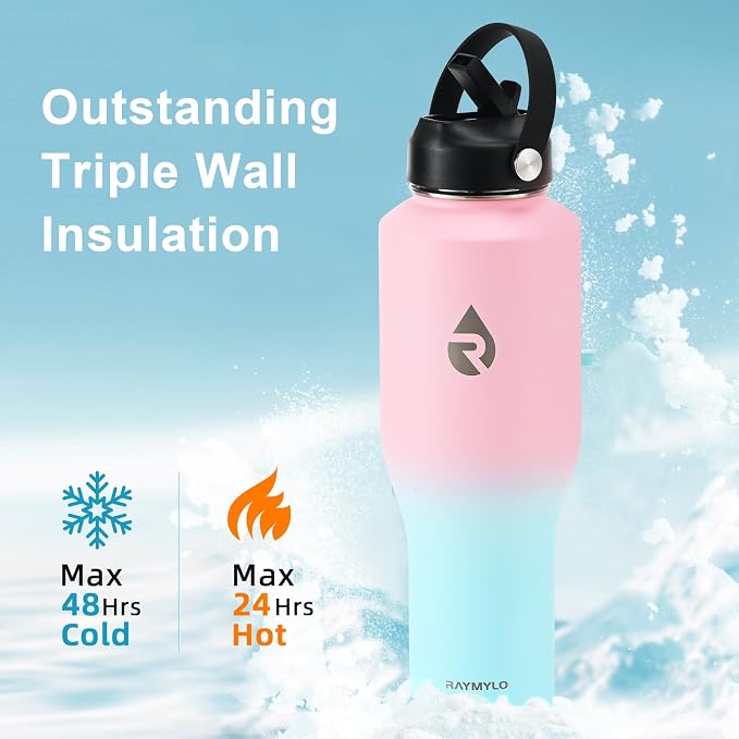 RAYMYLO 40 oz Insulated Water Bottle - Image 3