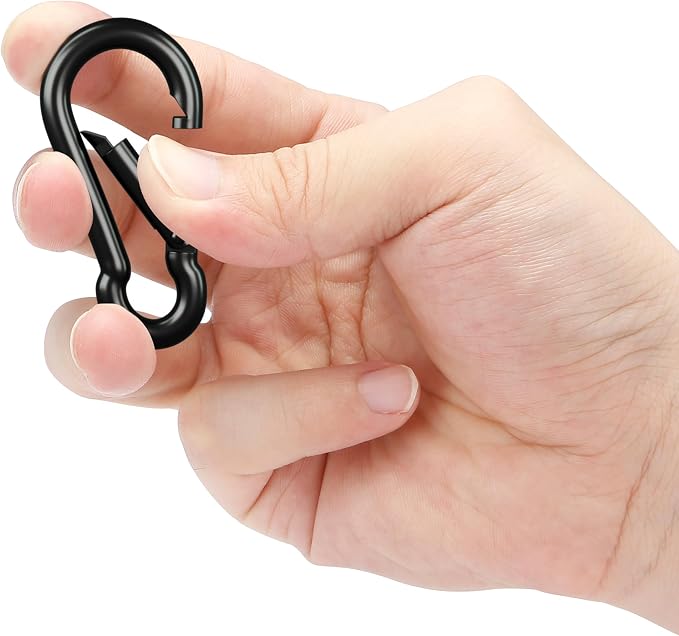 sprookber Carabiner Clips Spring Snap Hook, Iron Heavy Duty Caribeaners - Image 6