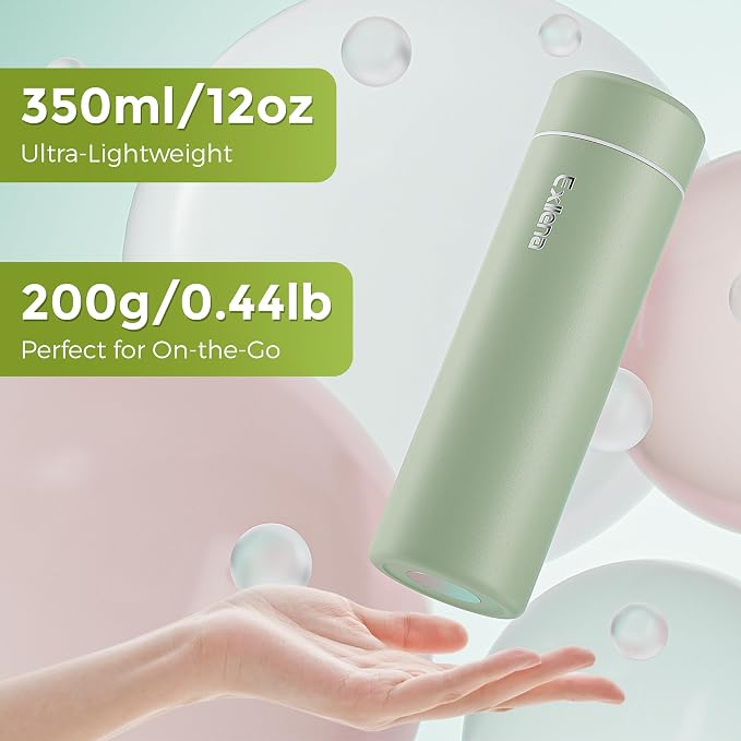 【Upgraded】Exllena Small Insulated Water Bottle 12 oz/350ml– Mini Insulated - Image 2