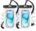 JOTO 2 Pack Universal Waterproof Phone Case by JOTO