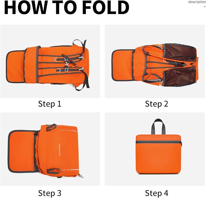 35L Lightweight Packable Backpack – Durable Foldable Daypack - Image 7