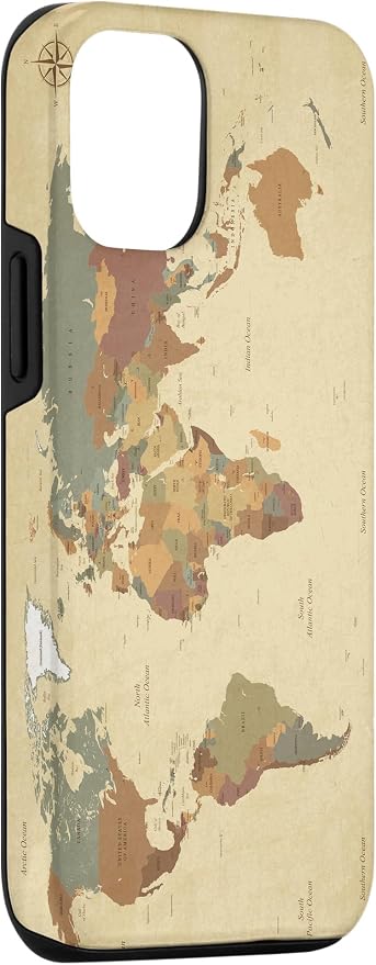 Globe Map Smartphone Cell Cover Gift World Map Pattern Phone Case - Image 3