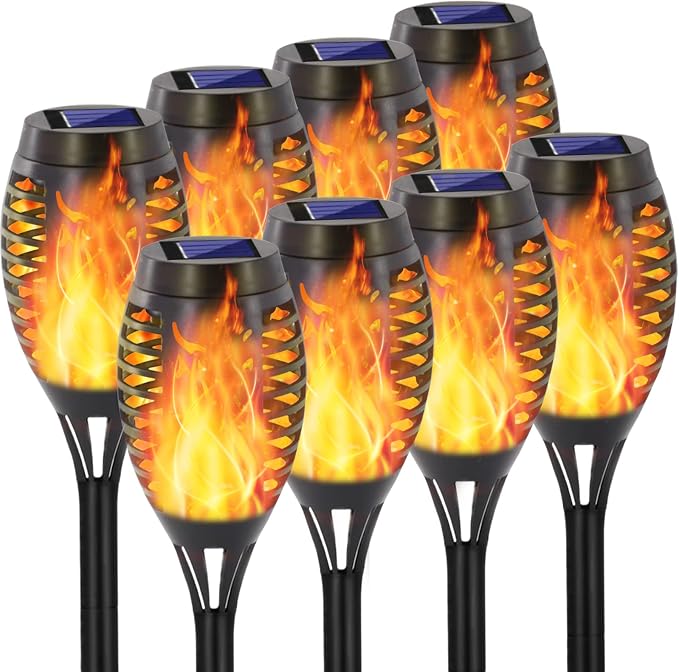 EOYIZW 8 Pack Solar Torch Light by EOYIZW