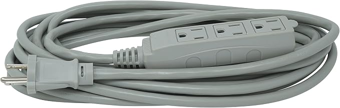 Woods Light Duty Extension Cord, 16 Gauge, 3 Conductor, 3 Outlet Cord - Image 2