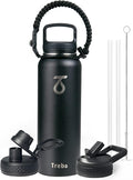 Trebo 40oz Water Bottle Insulated by StayHotStayColdStayGreen