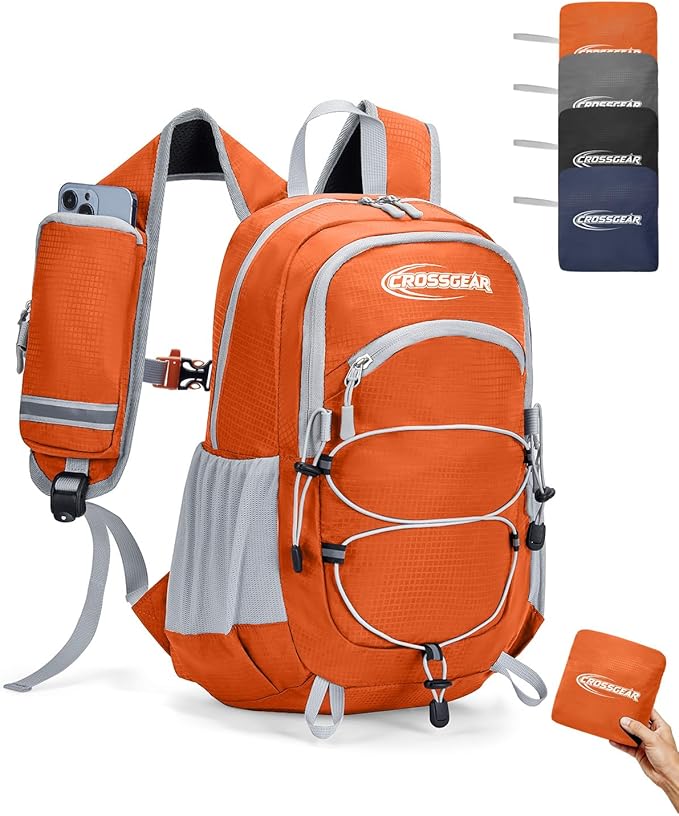 CROSSGEAR Packable Hiking Backpack, 24L Lightweight Foldable Daypack, RFID by CROSSGEAR