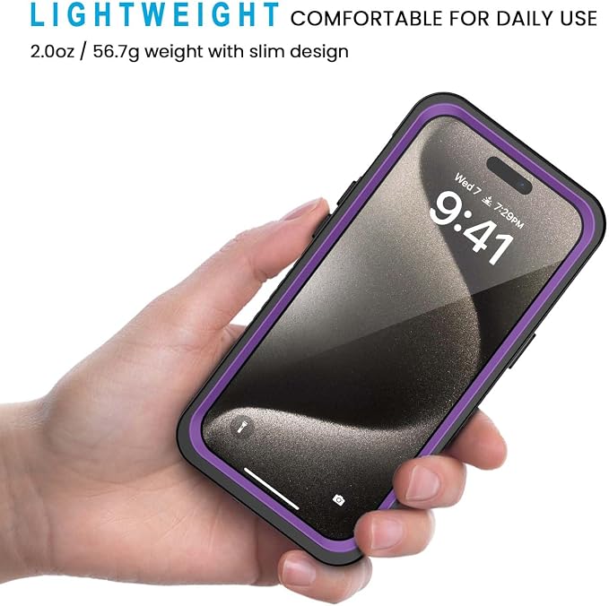 Lanhiem for iPhone 15 Pro Max Case, IP68 Waterproof Dustproof Shockproof Cases - Image 4