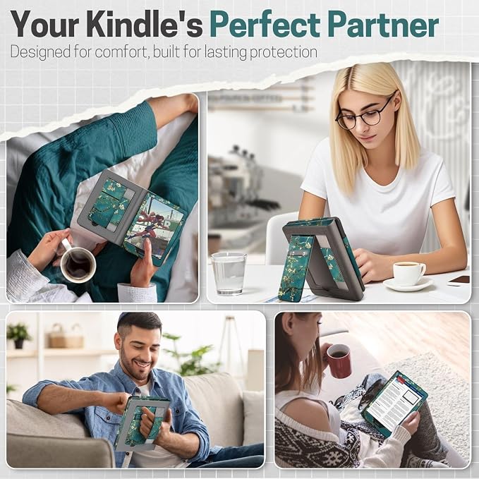 TNP Stand Case with Strap for Kindle Paperwhite 12th Gen 2024 / Kindle - Image 9