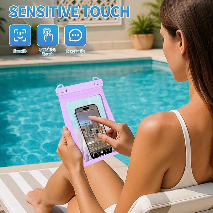 Large Floating Waterproof Phone Pouch, Cell Phone Dry Bag - Image 4